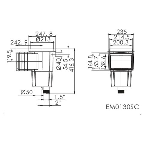 Skimmer-do-basenu-betonowego-EM0130-SC-Standard-pokrywka-kwadratowa-Emaux