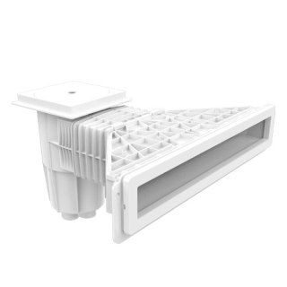 Skimmer do basenu betonowego MIRROR EM0180-SC mosiądz (9 m³/h, 1.5", beton, płytki) Emaux