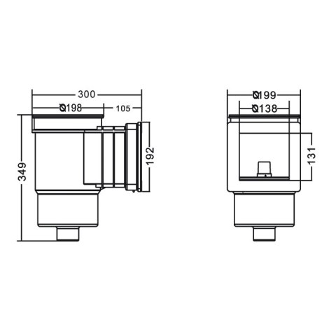 Skimmer do basenu betonowego EM0010С Standard Emaux