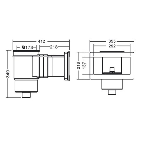 Skimmer do basenu betonowego Emaux EM0020C Wide Emaux