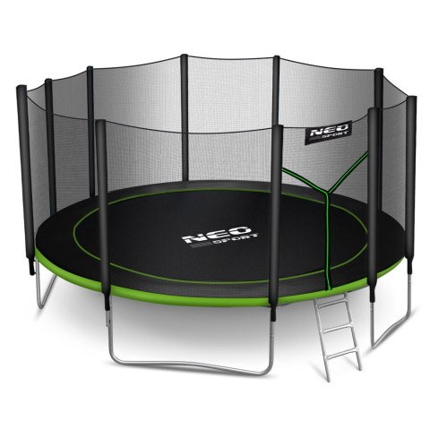 Trampolina ogrodowa 15ft/465cm z siatką zewnętrzną i drabinką Neo-Sport