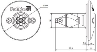 Dysza ścienna do basenów betonowych Pahlen 126102 Pahlen