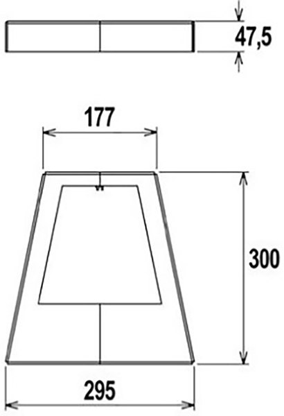 Nakładka dekoracyjna do wodospadu Flexinox Bali matowa, AISI-316L Flexinox