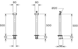 Podpora do zwijarki Flexinox 87197023 z elementami montażowymi Flexinox