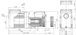 BADU Prime Eco VS pompa filtracyjna zmiennej prędkości (do 22 m³/h, 1.1 kW, 230V) Speck