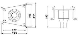 Element montażowy do wodospadu Flexinox Bali Mini Flexinox