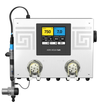Aseko ASIN AQUA Salt Hybrid Redox inteligentny elektrolizer soli (pH/Rx pomiar, dozowanie pH i antyglon)