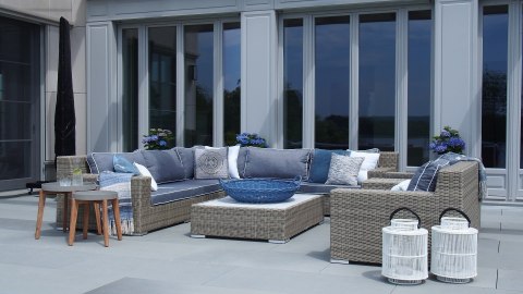 ELEMENT NAROŻNY CLOUD 100X100X75H JASNO SZARY PODUSZKA SZARY MILOO