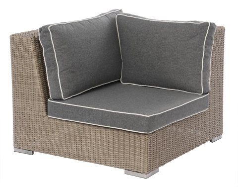 ELEMENT NAROŻNY CLOUD 100X100X75H JASNO SZARY PODUSZKA SZARY MILOO