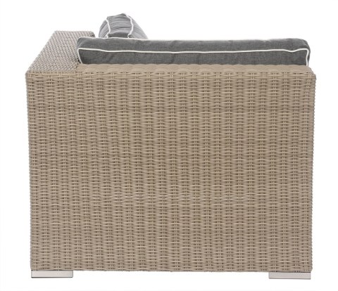 ELEMENT NAROŻNY CLOUD 100X100X75H JASNO SZARY PODUSZKA SZARY MILOO