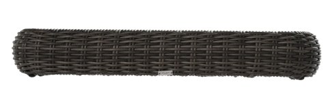 LEGOWISKO DLA PSA OGRODOWE L MAJE GREY 80X60X10CM, EKORATTAN SZARY 8MM, PODUSZKA SUNPROOF SZARY MILOO