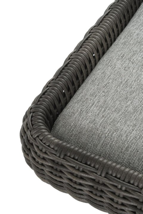 LEGOWISKO DLA PSA OGRODOWE L MAJE GREY 80X60X10CM, EKORATTAN SZARY 8MM, PODUSZKA SUNPROOF SZARY MILOO