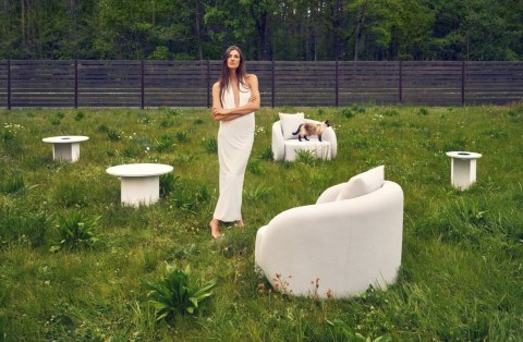 STOLIK KAWOWY SOLARNY TONGO S 41X41XH48CM ALUMINIUM BIEL MILOO