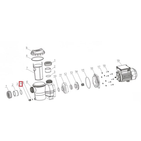 Korek spustowy pompy Aquaviva SMP Aquaviva