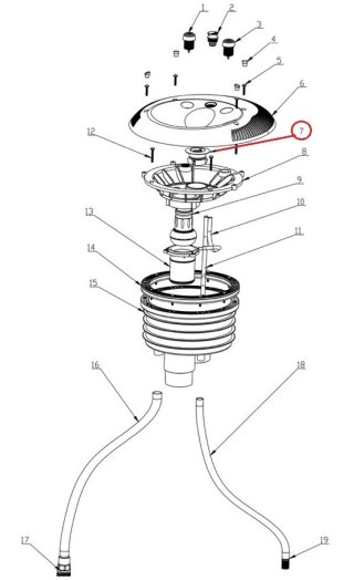 Lampa zapasowa Emaux kolorowa do modelu LED-P10 (88041939) Emaux