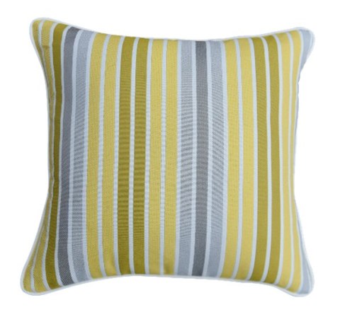 PODUSZKA ELSON 45X45 CM PASY ŻÓŁTY MILOO