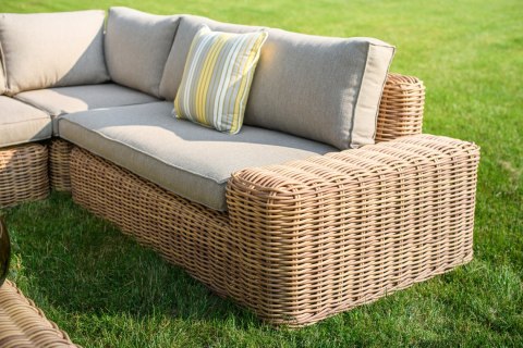 PODUSZKA ELSON 45X45 CM PASY ŻÓŁTY MILOO