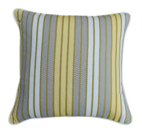 PODUSZKA ELSON 45X45 CM PASY ŻÓŁTY MILOO