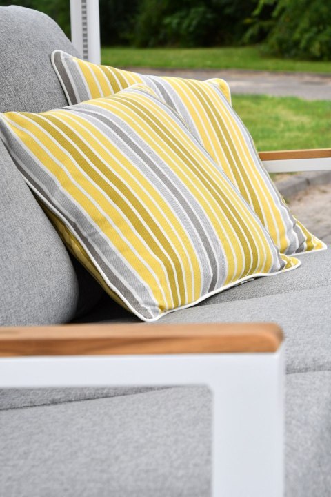 PODUSZKA ELSON 45X45 CM PASY ŻÓŁTY MILOO