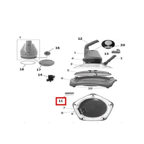 Zestaw szczotek Kokido do modelu EV 80 (3 szt.) Kokido