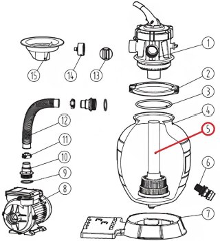 Rura kolektora Aquaviva Lagoon 55, (297050934) Aquaviva
