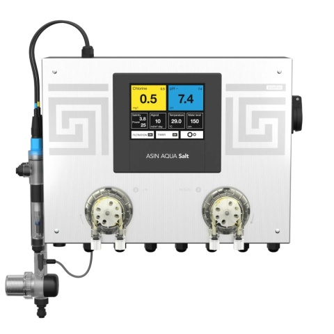 ASIN Aqua SALT CLF VS, kod 133001, zaawansowany elektrolizer basenowy z czujnikiem pH, chloru i elektrodą TE