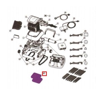 Dodatkowy filtr cząsteczek drobnych do odkurzacza Aquaviva Black Pearl 7310 (71170), 1 szt. Aquaviva