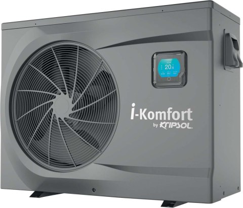 Kripsol I-Komfort RC1700: Inwerterowa pompa ciepła do basenu 17,45 kW, szara, monoblok.