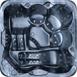 Jacuzzi z hydromasażem Aquajoy Riviera (200х200х90 cm), ciemny opal, z głośnikami i podświetleniem LED Aquajoy