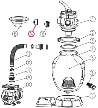 Manometr Aquaviva Lagoon, (211000022) Aquaviva