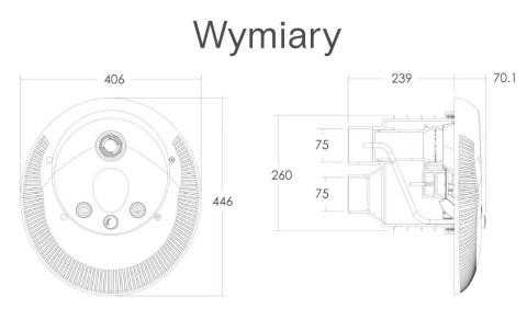 LED-EM0055 maskownica do przeciwprądu Emaux WBT z oświetleniem LED (88093212)