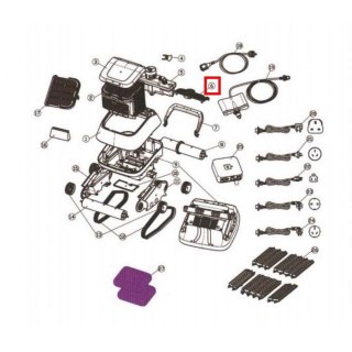 Osłona pompy do odkurzacza Aquaviva 7310 Black Pearl (71070) Aquaviva