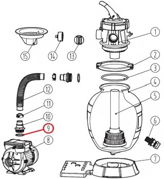 Pierścień uszczelniający do pompy Aquaviva Lagoon, (208000490) Aquaviva