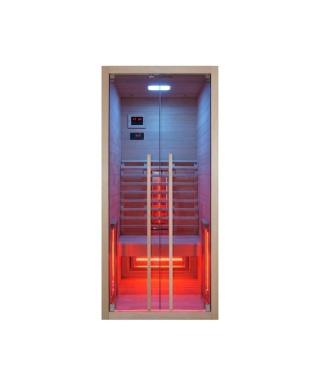 Sauna na podczerwień RUBY 1 osobowa 1550 W (90x100x195 cm)