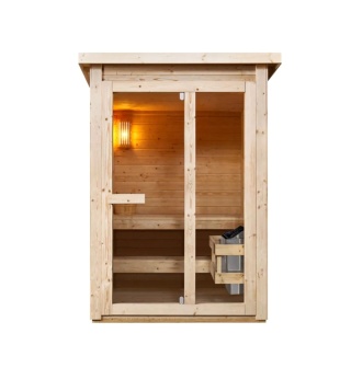 Sauna zewnętrzna HELSINKI 2-3 osobowa z piecem 4,5 kW (165x175x219cm)