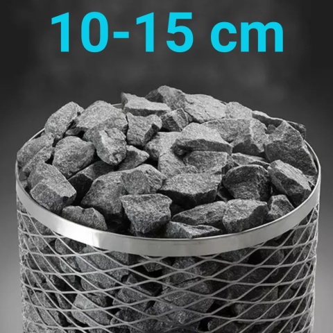 Tradycyjne kamienie do sauny Saunario Diabaz 5-10cm, opakowanie 20 kg. Kod produktu: Saunario-Diabaz-20kg-10-15