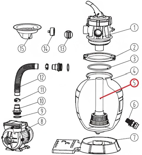 Zespół kolektora Aquaviva Lagoon 250/400, (297050933) Aquaviva