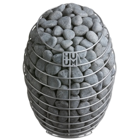 Wiszący piec do sauny HUUM DROP 6 kW w kształcie kropli wody, stal nierdzewna, kod EAN 4744103010066