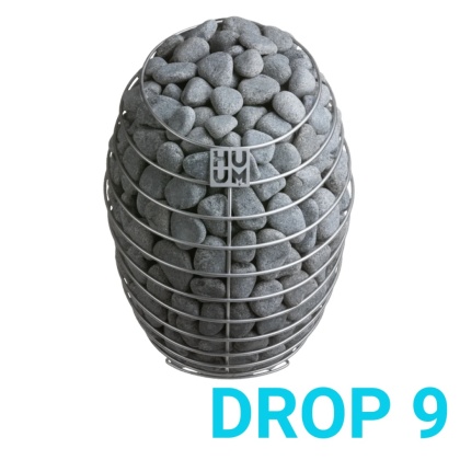 HUUM DROP 9 - piec elektryczny do sauny 9 kW (8-13m³) – wiszący, 55kg kamieni