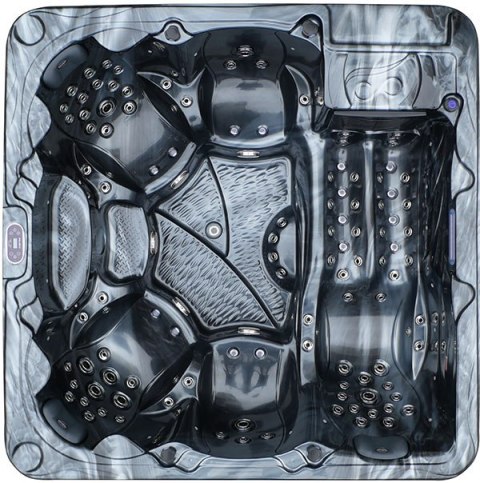 Jacuzzi z hydromasażem Aquajoy Borneo (230х230х96 cm), ciemny opal Aquajoy