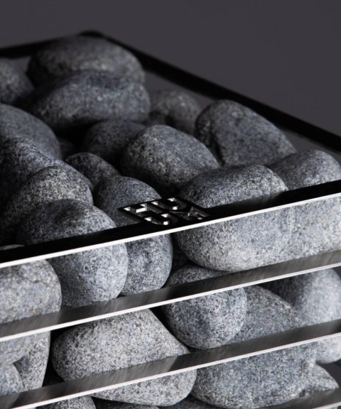 Okrągłe kamienie do sauny HUUM 5–10 cm, opakowanie 15 kg oliwin-diabaz, kod EAN 4744103018024, kod produktu Stones 5-10