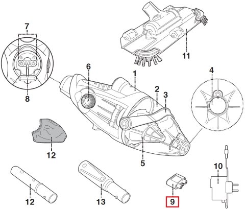 Ładowarka Kokido do odkurzacza Voltera 25 (EV25-08) Kokido