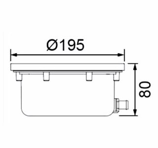 Lampa LED do basenu Aquajoy HJ-RV-SS195S, 10 W RGB, z częścią montażową Aquajoy