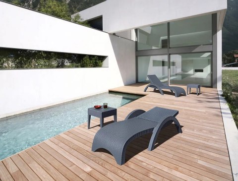 Leżak Aquaviva Fiji, ciemnoszary Aquaviva