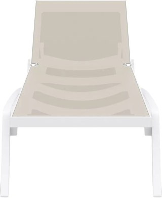 Leżak Aquaviva Pacific, biały z szaro-brązowym Aquaviva