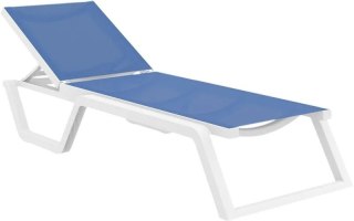 Leżak Aquaviva Rio, biały z niebieskim Aquaviva