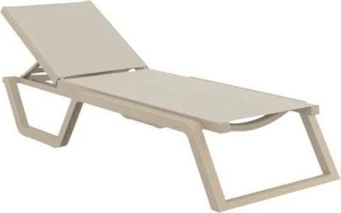 Leżak Aquaviva Rio, szaro-brązowy Aquaviva