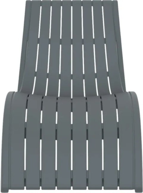 Leżak Aquaviva Slim, ciemnoszary Aquaviva