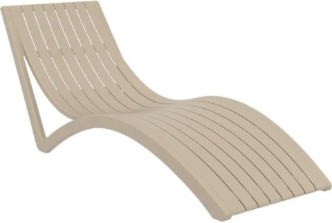 Leżak Aquaviva Slim, szaro-brązowy Aquaviva