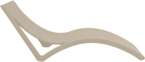 Leżak Aquaviva Slim, szaro-brązowy Aquaviva